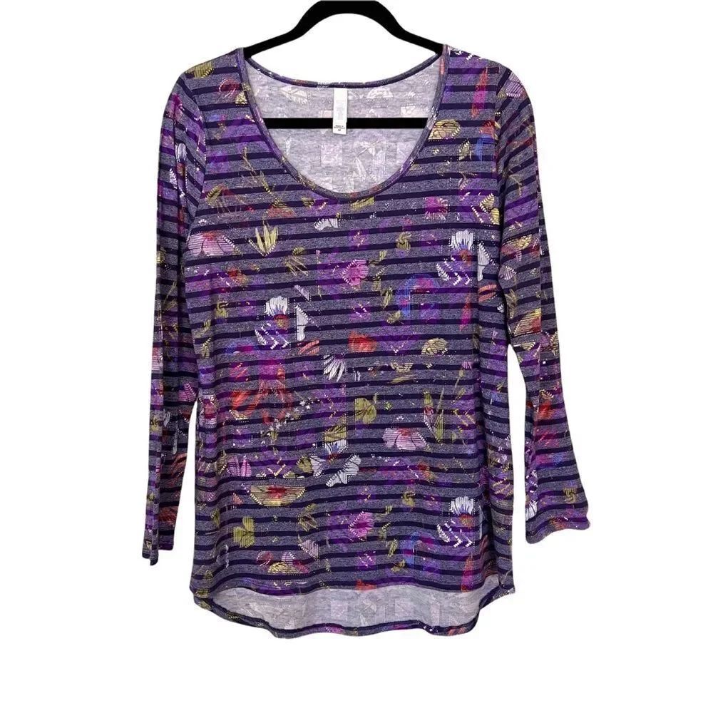 Lularoe Lynnae Long Sleeve Top - Size Medium